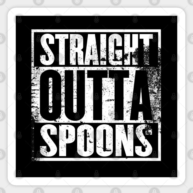 Spoonie Species: "...Outta Spoons" Sticker by spooniespecies